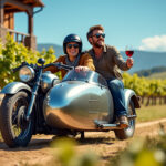 découvrez les vignobles autrement avec nos wine tours en side-car : une expérience unique et authentique pour explorer les routes des vins, profiter de dégustations et admirer des paysages exceptionnels en toute liberté.