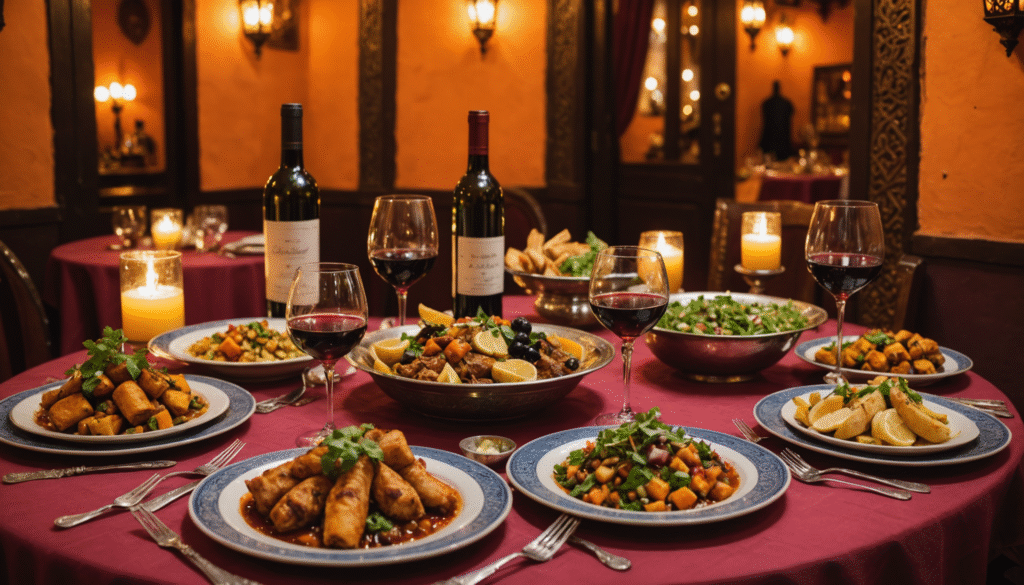 découvrez comment marier avec élégance les saveurs authentiques de la cuisine marocaine aux prestigieux vins français lors d'une expérience gastronomique unique à marrakech.