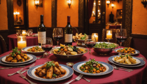 découvrez comment marier avec élégance les saveurs authentiques de la cuisine marocaine aux prestigieux vins français lors d'une expérience gastronomique unique à marrakech.