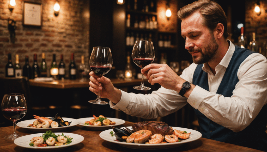 découvrez nos conseils pour des accords parfaits terre-mer dans les bars à vin et chez les cavistes, alliant vins raffinés et saveurs marines.