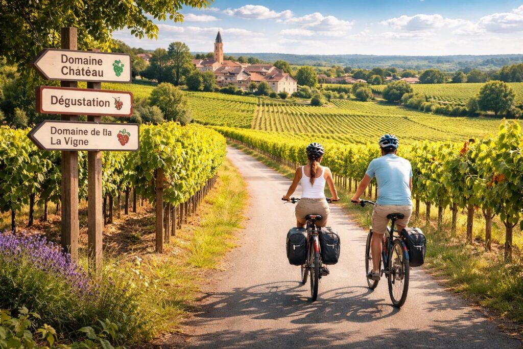 découvrez l'œnotourisme en france alliant cyclotourisme et exploration des plus beaux vignobles. partez à l'aventure à vélo au cœur des régions viticoles pour une expérience authentique et gourmande.