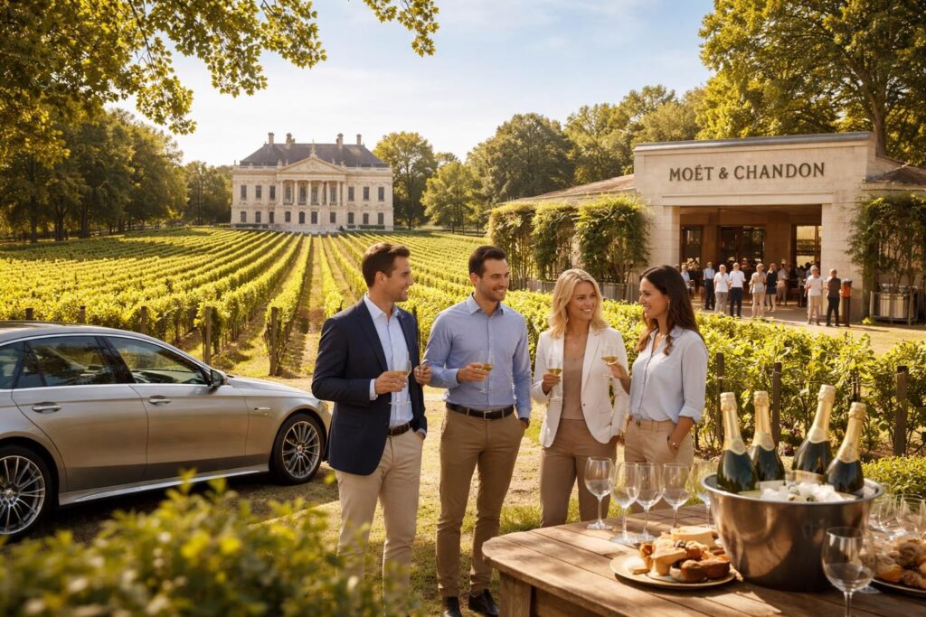 découvrez le tourisme viticole d'exception en france avec château margaux et moët. explorez l'œnotourisme pour entreprises alliant dégustations, visites de vignobles et expérience unique autour du vin.